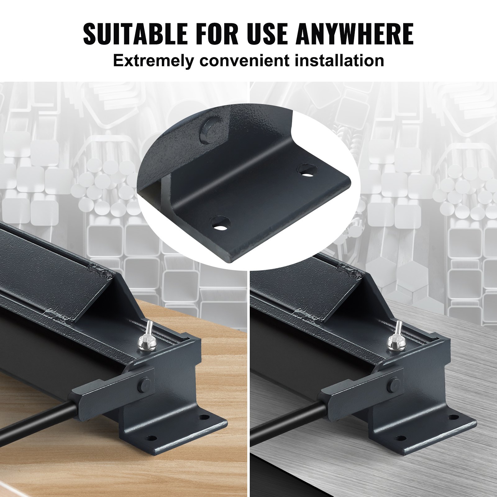 VEVOR Máquina Dobladora de Chapa Portátil de 910 mm con Ángulo de 0 a 135° Dobladora de Metal para Acero con Bajo Contenido de Carbono de Calibre 20 y Aluminio de Calibre 14 para Doblar Metal