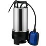 VEVOR Bomba Sumergible de Aguas Residuales 1100W 1,75HP Bomba de Agua Sumergible Flujo Máximo de 333,3L/min Bomba de Agua Sucia Elevación Máxima de 9m para Bombear Agua de Piscinas, Sótanos, Estanques