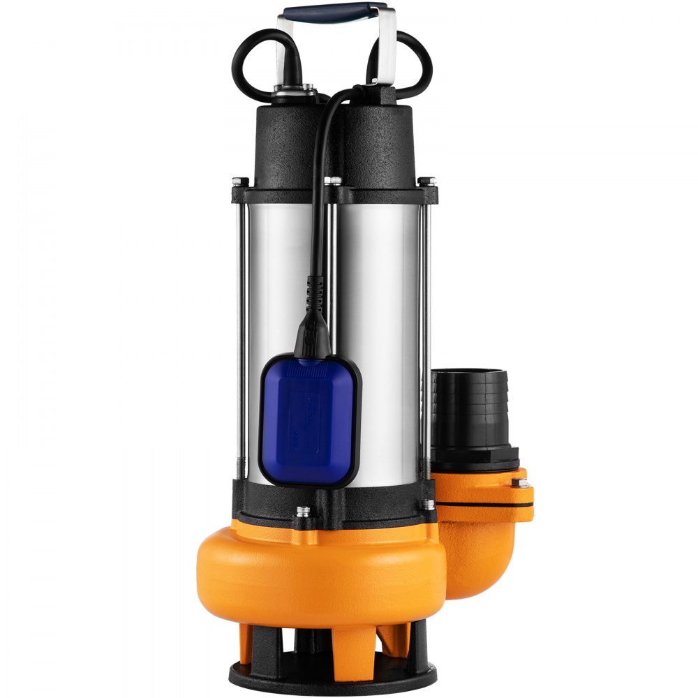 VEVOR Bomba Sumergible de Aguas Residuales 2200W 3HP Bomba de Agua Sumergible Flujo Máximo de 1000 L/min Bomba de Agua Sucia Elevación Máxima de 18 m para Bombear Agua de Piscinas, Sótanos, Estanques