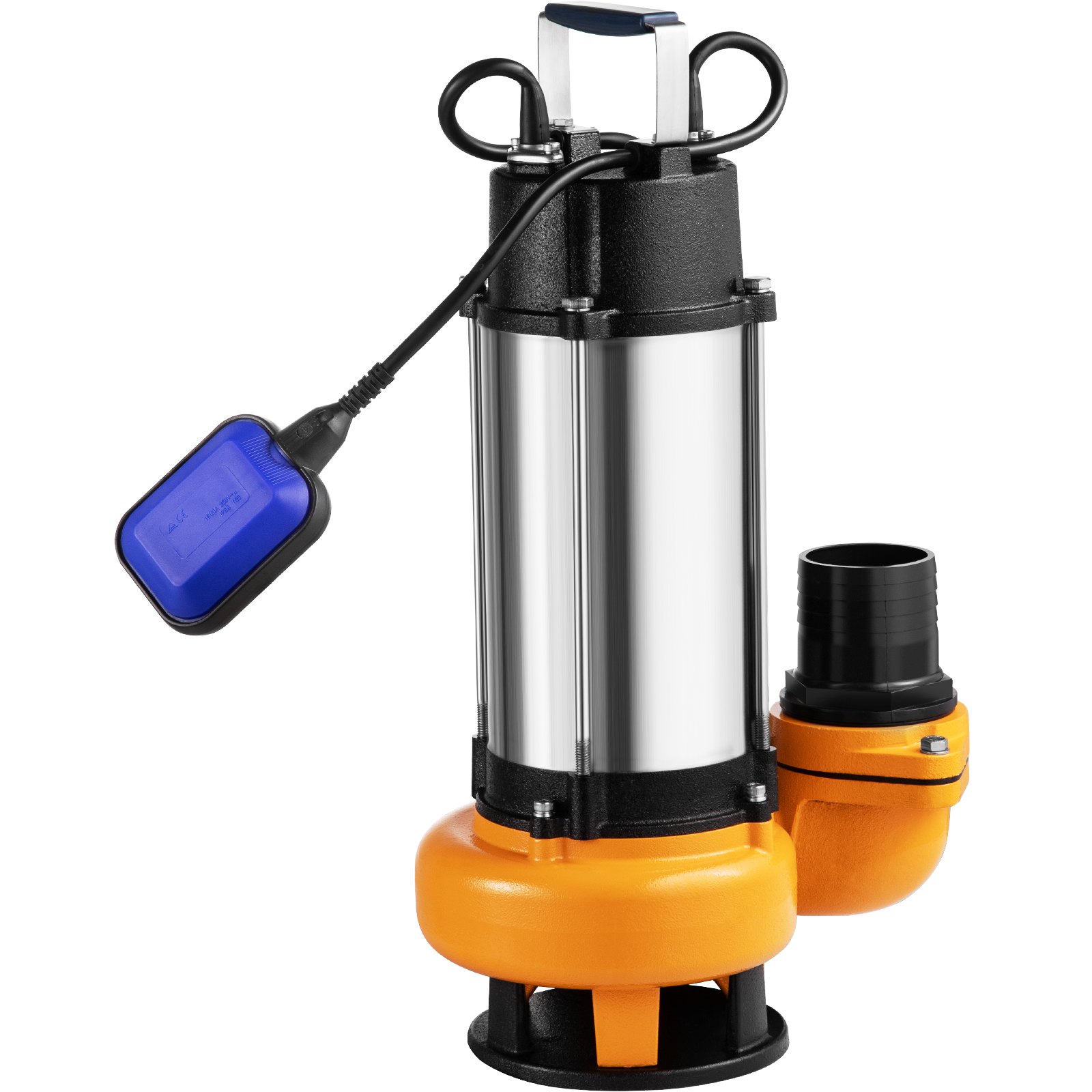 VEVOR Bomba Sumergible de Aguas Residuales 2200W 3HP Bomba de Agua Sumergible Flujo Máximo de 1000 L/min Bomba de Agua Sucia Elevación Máxima de 18 m para Bombear Agua de Piscinas, Sótanos, Estanques