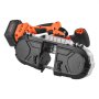 VEVOR Kit de Sierra de Cinta Portátil Inalámbrica, Corte Profundo de 6,5 cm con 360 W Motor sin Escobillas y Batería de 4 Ah, Velocidad Variable de 0 a 192 m/min, para Cortar Metal y Madera