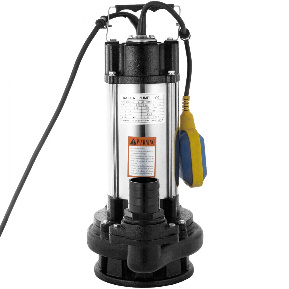 Bomba De Aguas Residuales Sumergible 1.5kw Acero Inoxidable Para Suciedad