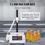 VEVOR Máquina Automática de Llenado de Líquidos Capacidad de Pesaje 50-5000 g Llenadora de Botellas Bomba Peristáltica de Control Digital para Leche, Agua, Vino, Bebidas, Salsa de Soja, Boquilla Única