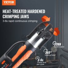 VEVOR Kit de Herramientas para Prensar Tuberías 2 Baterías 20V 4,0Ah V15 22 28