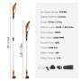 VEVOR Podadora de Pértiga Telescópica 2 en 1 con Batería de 20 V y 2 Ah Grosor de Corte de 13 cm Podadora Eléctrica con Batería y Funda de Cuchilla Sierra Telescópica para Cortar Ramas de Árboles