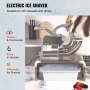 VEVOR Máquina para Picar Hielo Comercial 300kg/h Trituradora de Hielo Eléctrica 300W Picadora de Hielo 4 Cuchillas de Acero Inoxidable Cuerpo de ABS Picador de Hielo para Bebidas Frías Bar Restaurante