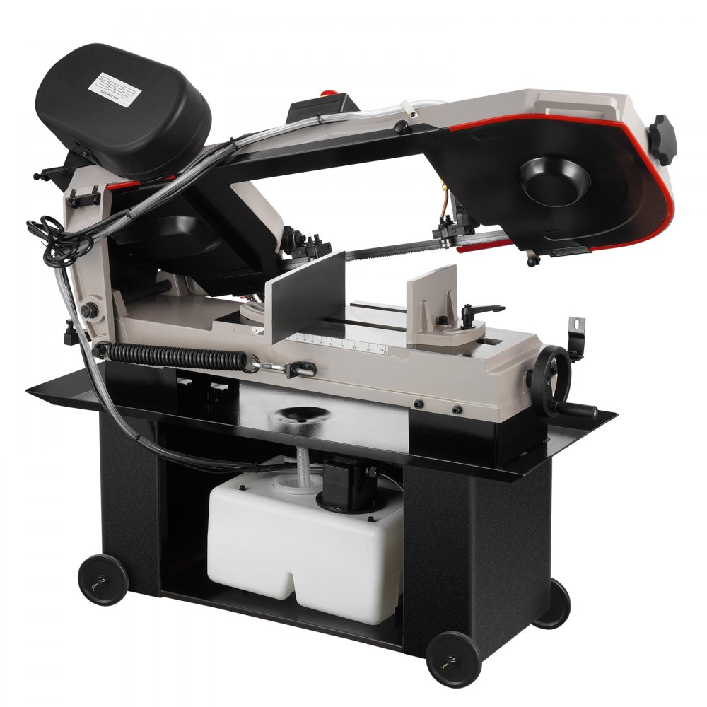 VEVOR Sierra de Cinta Horizontal 1200 x 430 x 990 mm para Corte Horizontal y Vertical de Metal con Motor de 1,1 kW, Ajuste de Ángulo de 0 a 45°, Velocidad Variable, para Metal, Madera y Plástico