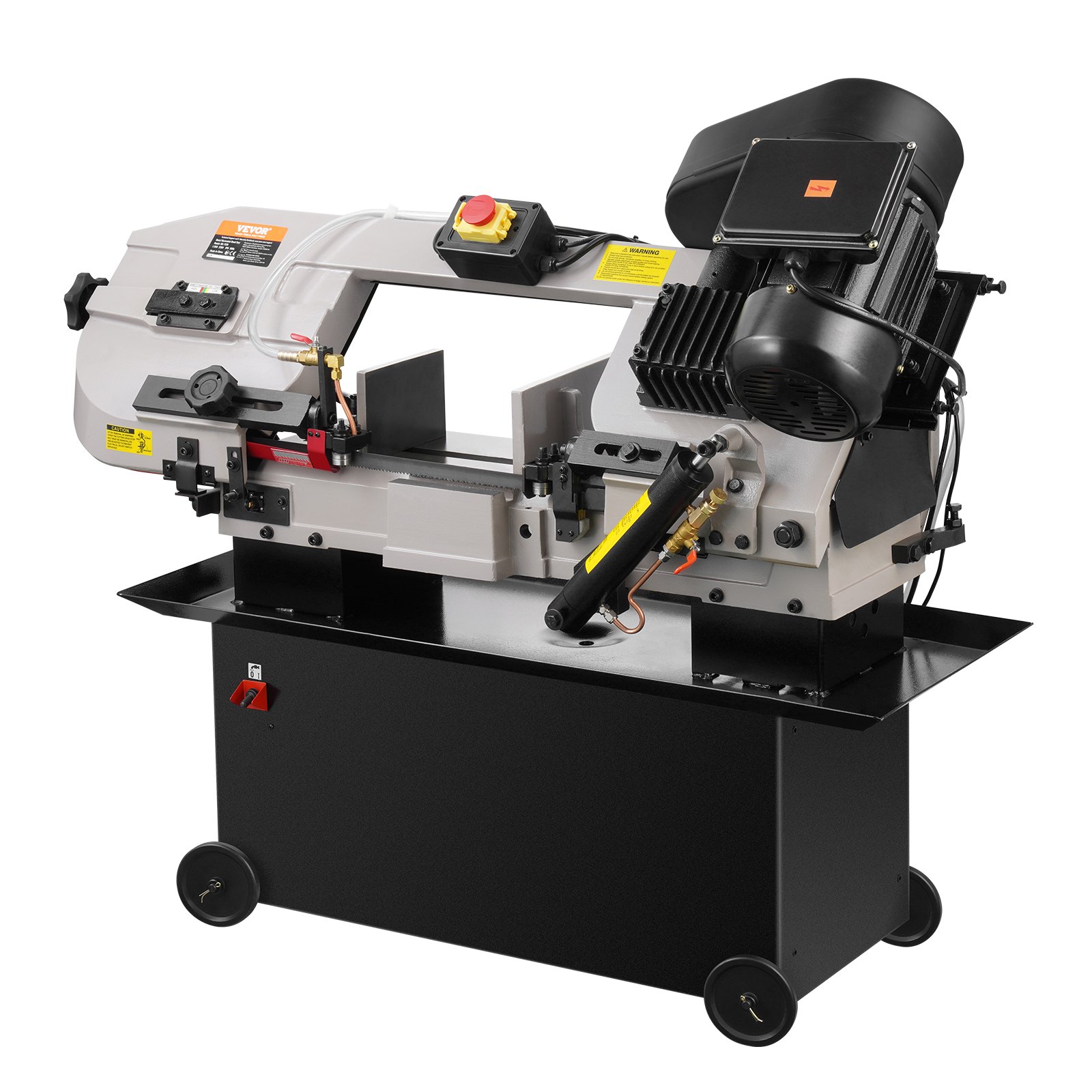 VEVOR Sierra de Cinta Horizontal 1200 x 430 x 990 mm para Corte Horizontal y Vertical de Metal con Motor de 1,1 kW, Ajuste de Ángulo de 0 a 45°, Velocidad Variable, para Metal, Madera y Plástico