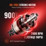Compresor de aire VEVOR 2.1 galones 900W 2.2 CFM@ 90PSI 70 dB Ultra silencioso sin aceite
