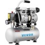 VEVOR Compresor Neumático Compresor de aire ultra silencioso 9 L Compresor de aire ultra silencioso 550W Compresor de aire silencioso y sin aceite