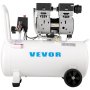 VEVOR Whisper Compressor 50 L, Quiet Oil-Free Compressor 750 W, Oil-Free Air Compressor 68 dB, Air Compressor 230 V, Silent Air Tank 170 L/min Exhaust Volume, with Built-in Exhaust Fan