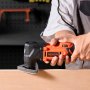 VEVOR Cordless Oscillating Tool, 20V Oscillating Multi Tool Kit with 6 Variable Speeds 8500 - 17000 OPM, 3.2° Oscillating Angle, 2.0Ah Battery Pack & Charger, 12PCS Saw Accessories & LED Work Light