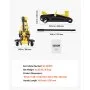 VEVOR Gato Hidráulico de Perfil Bajo Capacidad de Carga de 1,5 T, Gato de Acero para Coches, Bomba de Elevación Rápida de Un Solo Pistón, Rango de Elevación 130-310 mm, para Automóviles, Vehículos
