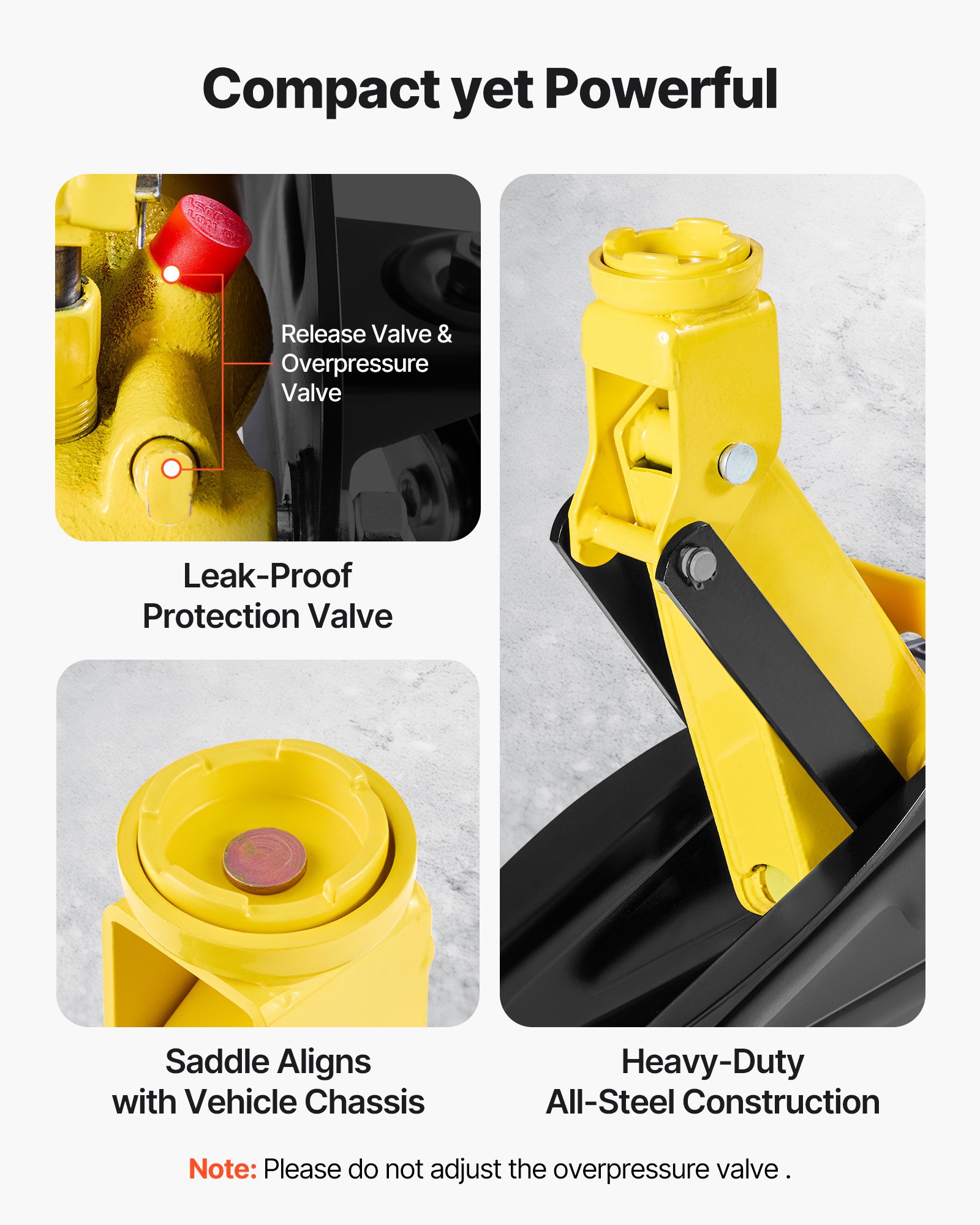 VEVOR Gato Hidráulico de Perfil Bajo Capacidad de 2 T, Gato de Acero para Coches con Soportes, Bomba de Elevación Rápida de Un Solo Pistón, Rango de Elevación 130-310 mm, para Automóviles, Vehículos