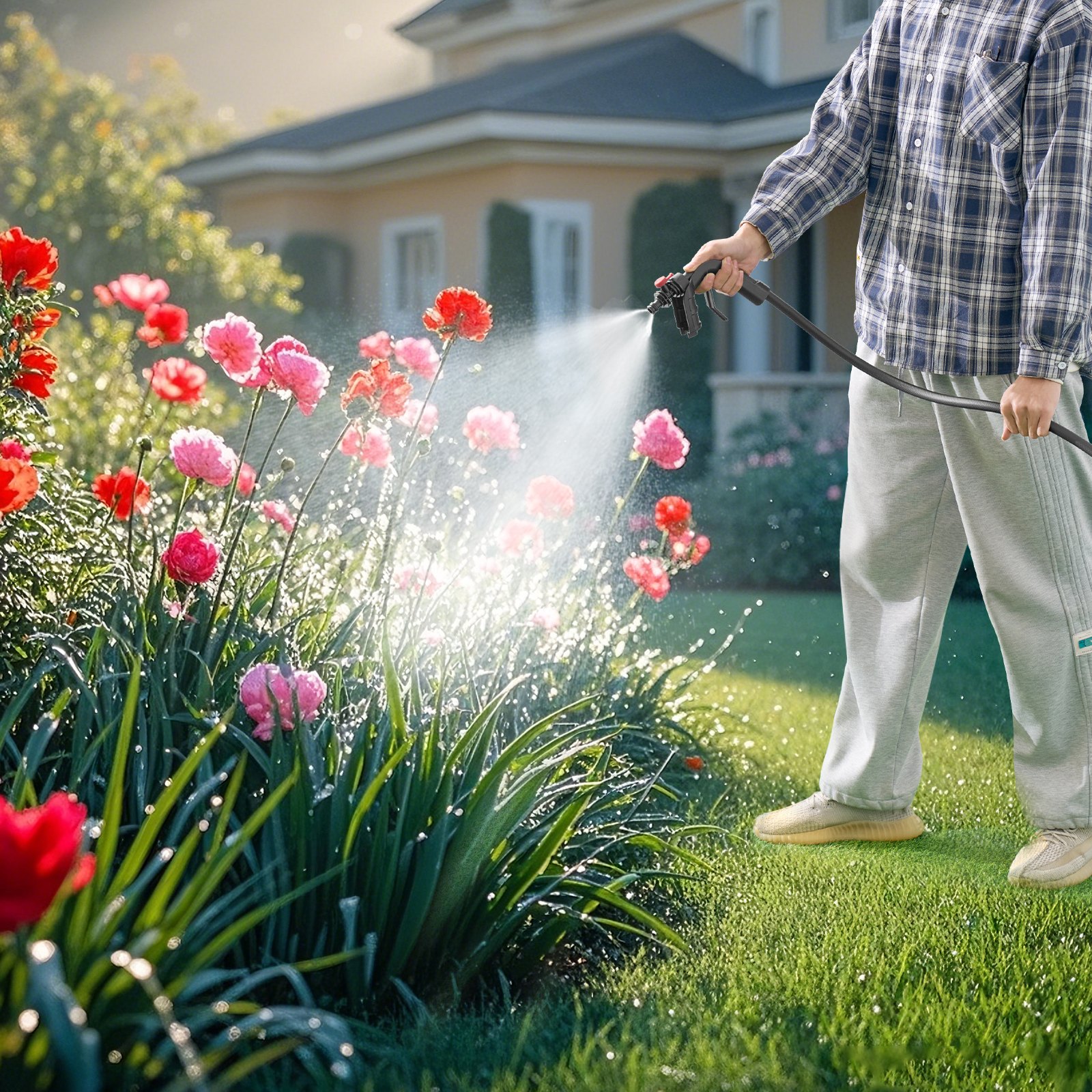 VEVOR Bomba de Transferencia de Agua Inalámbrica 528 GPH, Bomba de Sumidero Portátil con Manguera de Jardín NPT3/4", Compatible con Batería Dewalt 20V MAX (sin batería) para Piscina, Jardín, Estanque