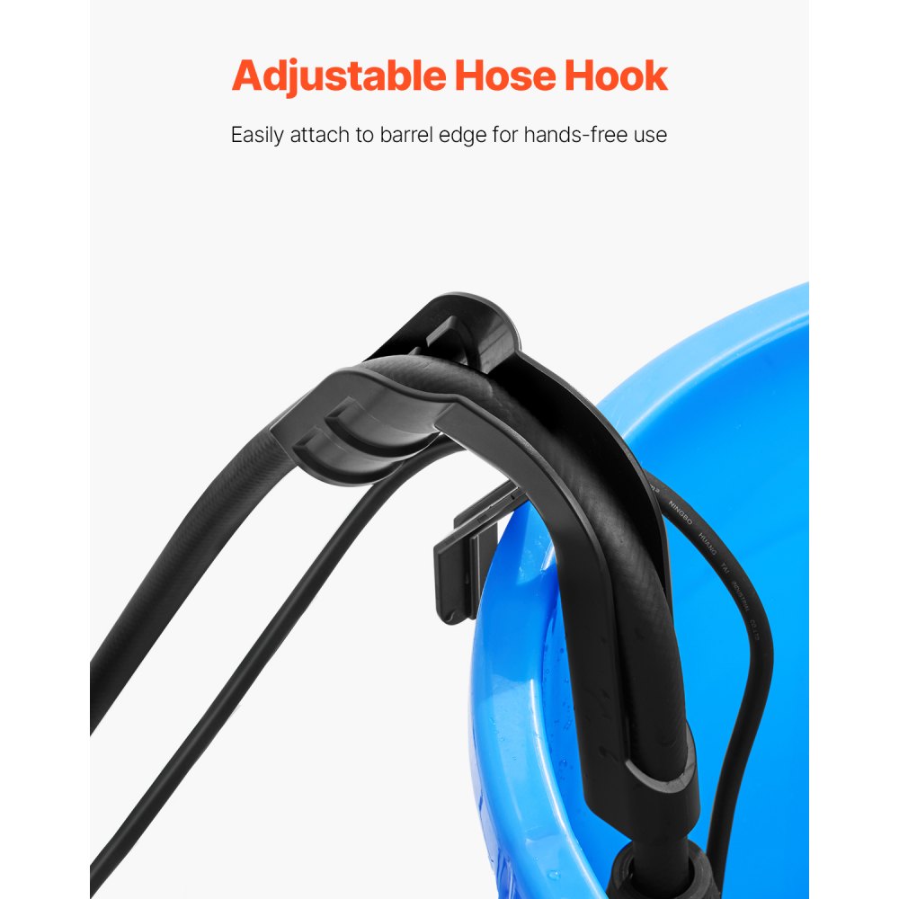 VEVOR Bomba de Transferencia de Agua Sumergible Inalámbrica 528 GPH, Bomba de Sumidero Portátil con Manguera G3/4", Compatible con Batería Dewalt 20V MAX (sin batería) para Piscina, Jardín, Estanque