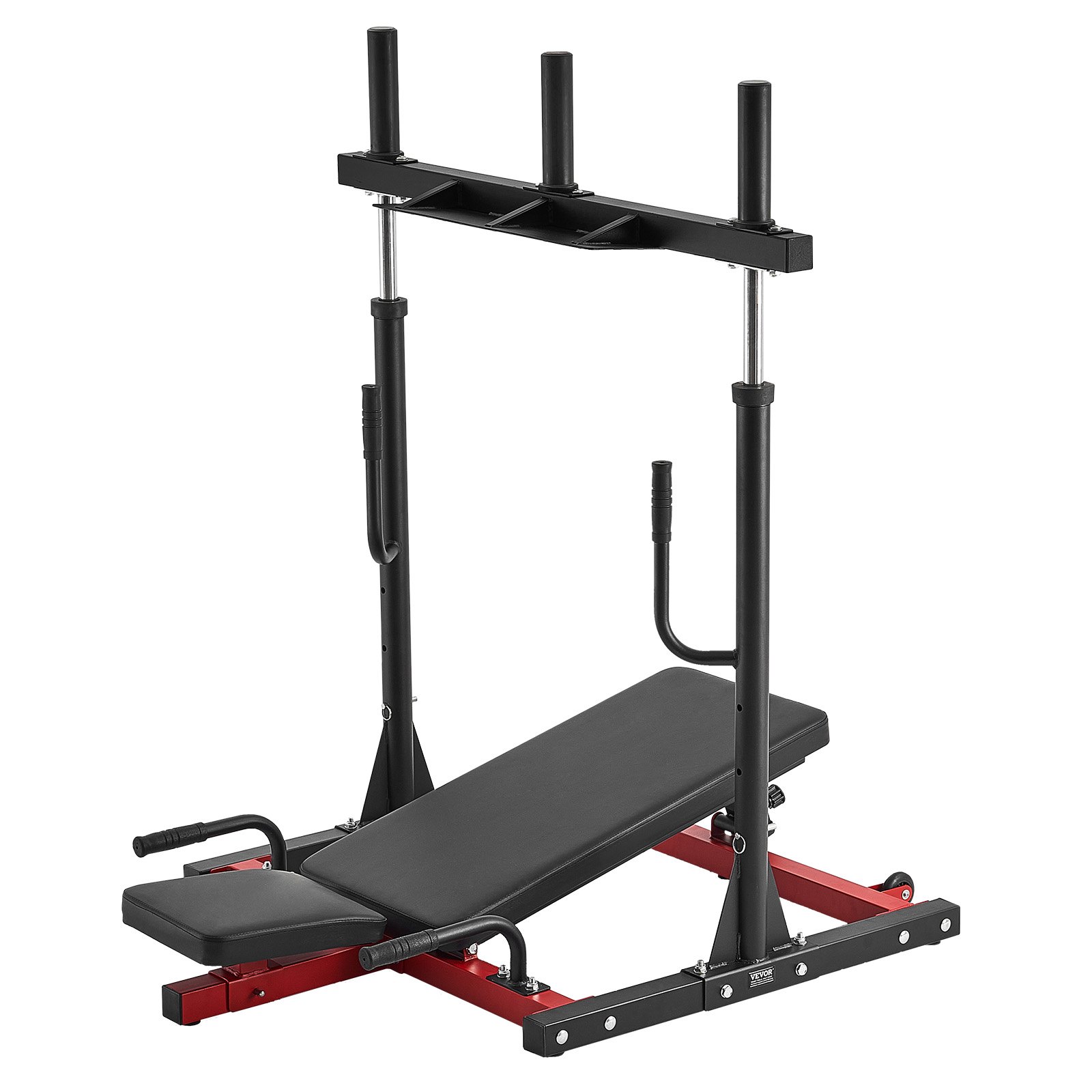 VEVOR Prensa de Piernas Vertical, Máquina de Gimnasio en Casa Especial para la Parte Inferior del Cuerpo, Acero al Carbono, para Prensas Alta Intensidad, Capacidad 259 kg, 1268 x 1231 x 1106 mm