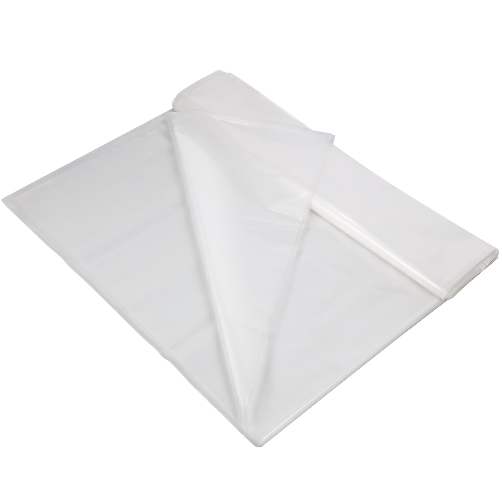 VEVOR Película para Invernadero de 3,05 x 30,5 m, Cubierta de Polietileno Transparente Espesor 0,15 mm, Película de plástico agrícola Resistente a los Rayos UV para Jardinería, Agricultura y Ganadería
