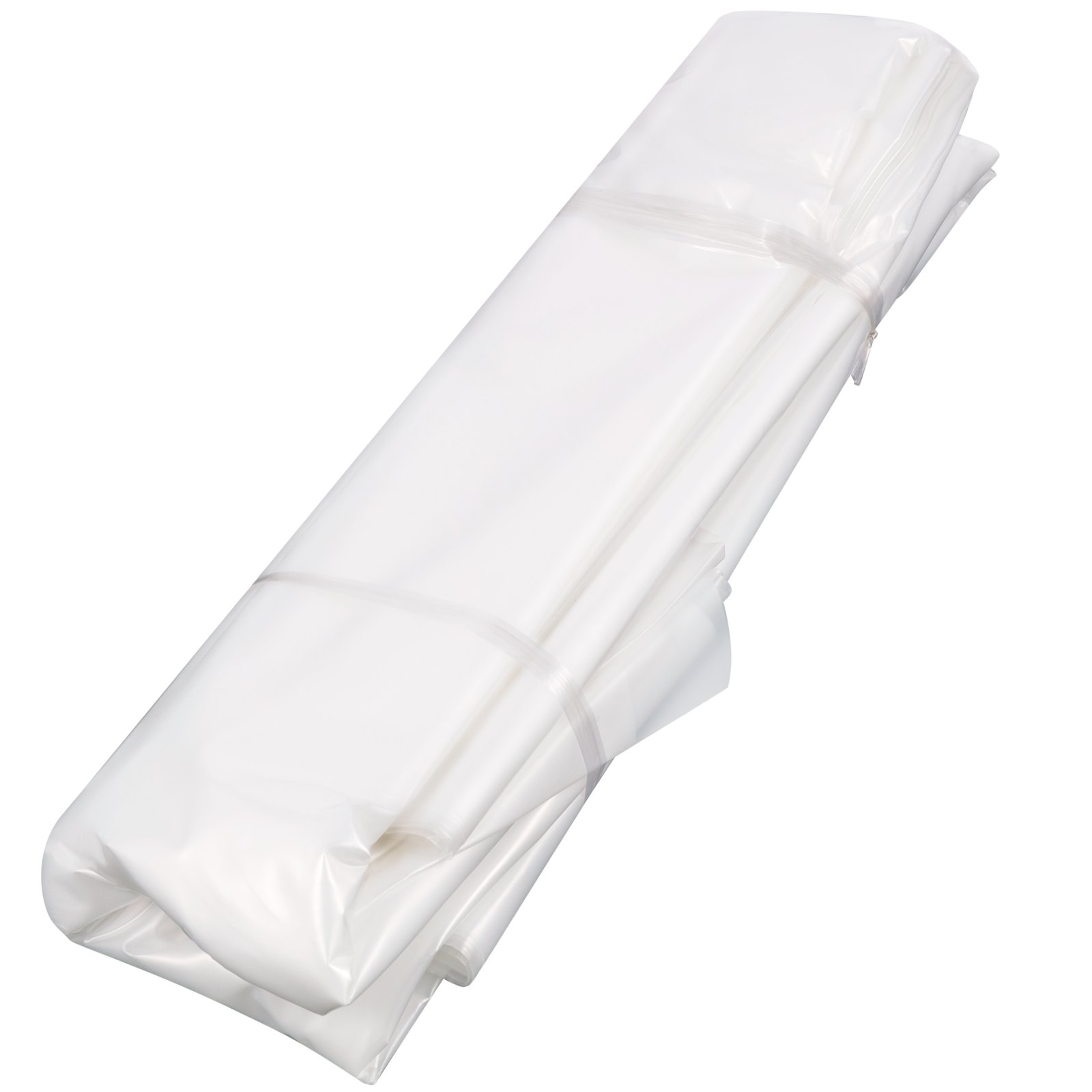 VEVOR Película para Invernadero de 3,05 x 30,5 m, Cubierta de Polietileno Transparente Espesor 0,15 mm, Película de plástico agrícola Resistente a los Rayos UV para Jardinería, Agricultura y Ganadería