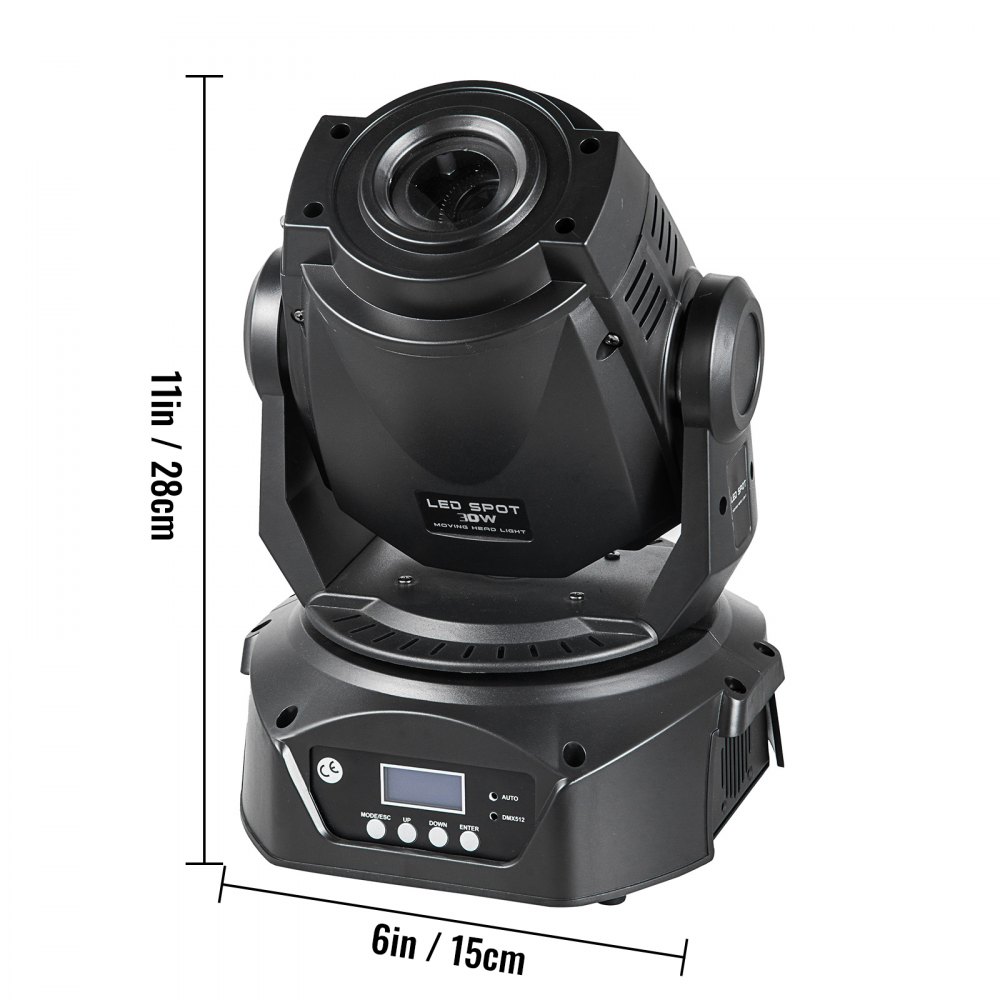 Mini Luz De Escenario Con Cabeza Móvil De 2pcs 30w Led Mini Dj Disco Club