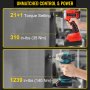 VEVOR 2PCS Taladro Percutor a Batería 35 Nm Atornillador Inalámbrico 140 Nm Kit Combinado 20 V Taladro Eléctrico 0-400/0-1500 RPM Destornillador de Impacto 0-2900 RPM con Baterías 2 Ah Sin Escobillas