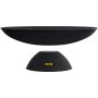 Brasero VEVOR negro con diseño elegante y moderno y base resistente.