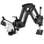 VEVOR Multidirectional Microscope with Spring Mount, Jewelry Microscope with 7x to 45x Magnification, Micro Jewelry Inlay Stand with Integrated USB Ring LED Light and 360° Ball Vise, for Jewelry Inlays