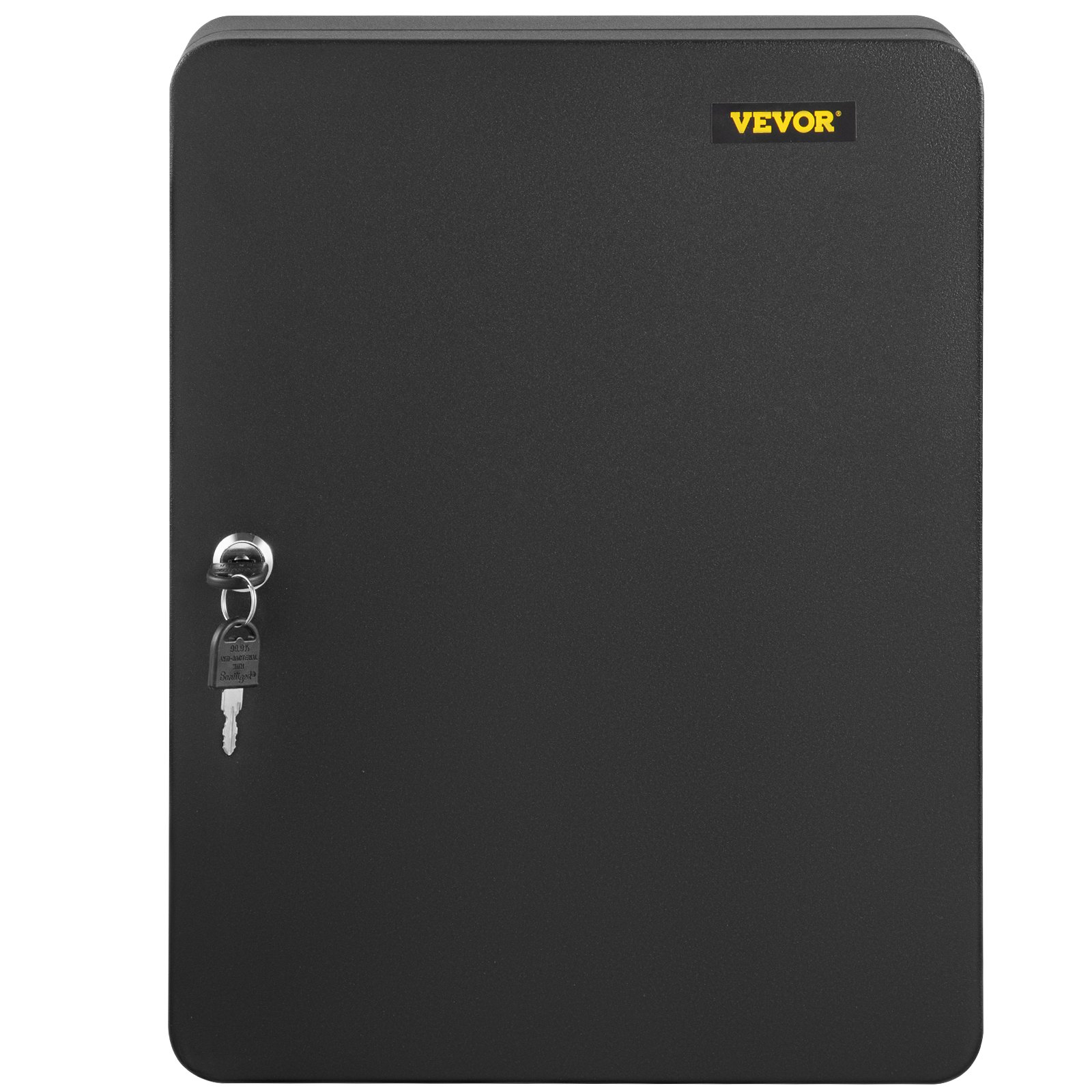 Armario para llaves VEVOR, negro, montaje en pared, con cerradura de seguridad y llave.