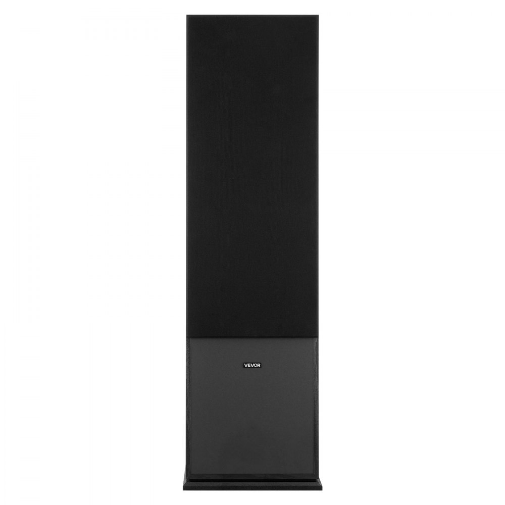 VEVOR Passive Floorstanding Speaker, 2-Way,  Floor-Standing Tower Speaker with 25.4 mm Tweeter, 203.2 mm Woofers, 600W Peak Power, 50Hz–20kHz Frequency Response, MDF Enclosure, for Home Audio, Single