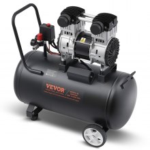 VEVOR Compresor Aire Compacto Portátil sin Aceite 60 L 90 PSI 720 x 390 x 710 mm