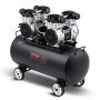 Compresor de aire VEVOR, tanque de acero de 20 galones, compresor de aire sin aceite de 4 HP, 14,6 CFM a 90 PSI y presión máxima de 125 PSI, compresor portátil ultrasilencioso de 78 dB, para reparación de automóviles, inflado de neumáticos, pintura en aerosol