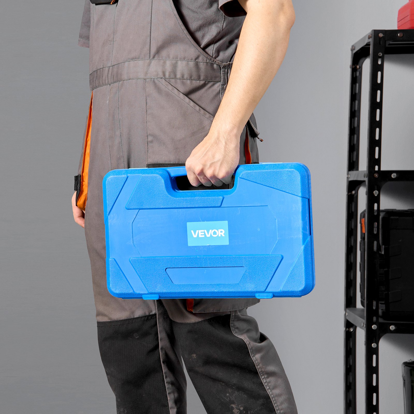 VEVOR Juego de Extractores Multifuncional de Rodamientos 36 en 1 para Rodamientos Internos y Externos, con Estuche Portátil Resistente y Resorte y un Vaso de 17 mm, 400 x 255 x 55 mm, Marrón