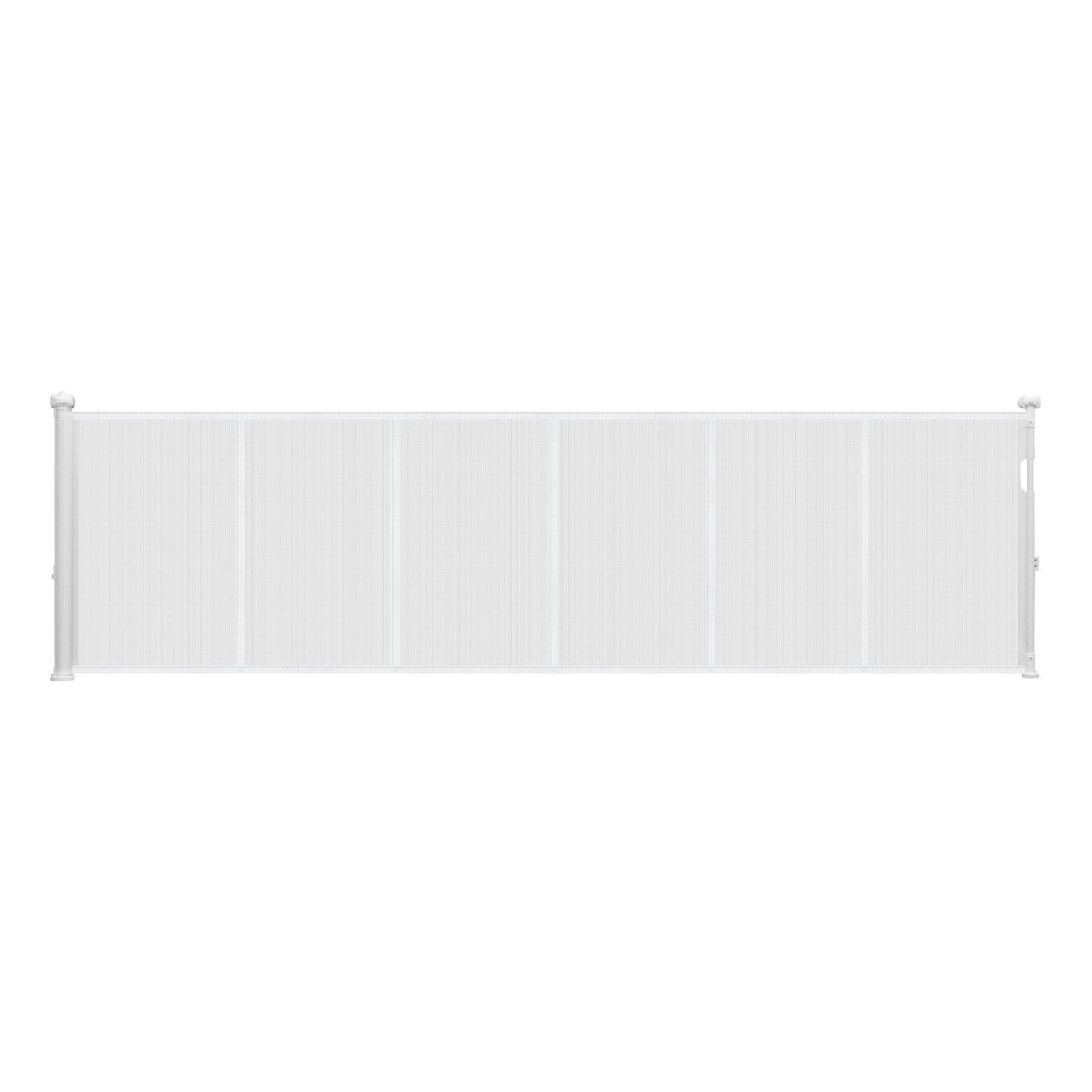 VEVOR Puerta Retráctil hasta 280 cm Alto de 87 cm Barrera de Seguridad Extensible Fácil de Instalar Panel de Malla Transpirable para Escaleras Interiores, Puertas, Pasillos, Salas de Juegos, Blanco