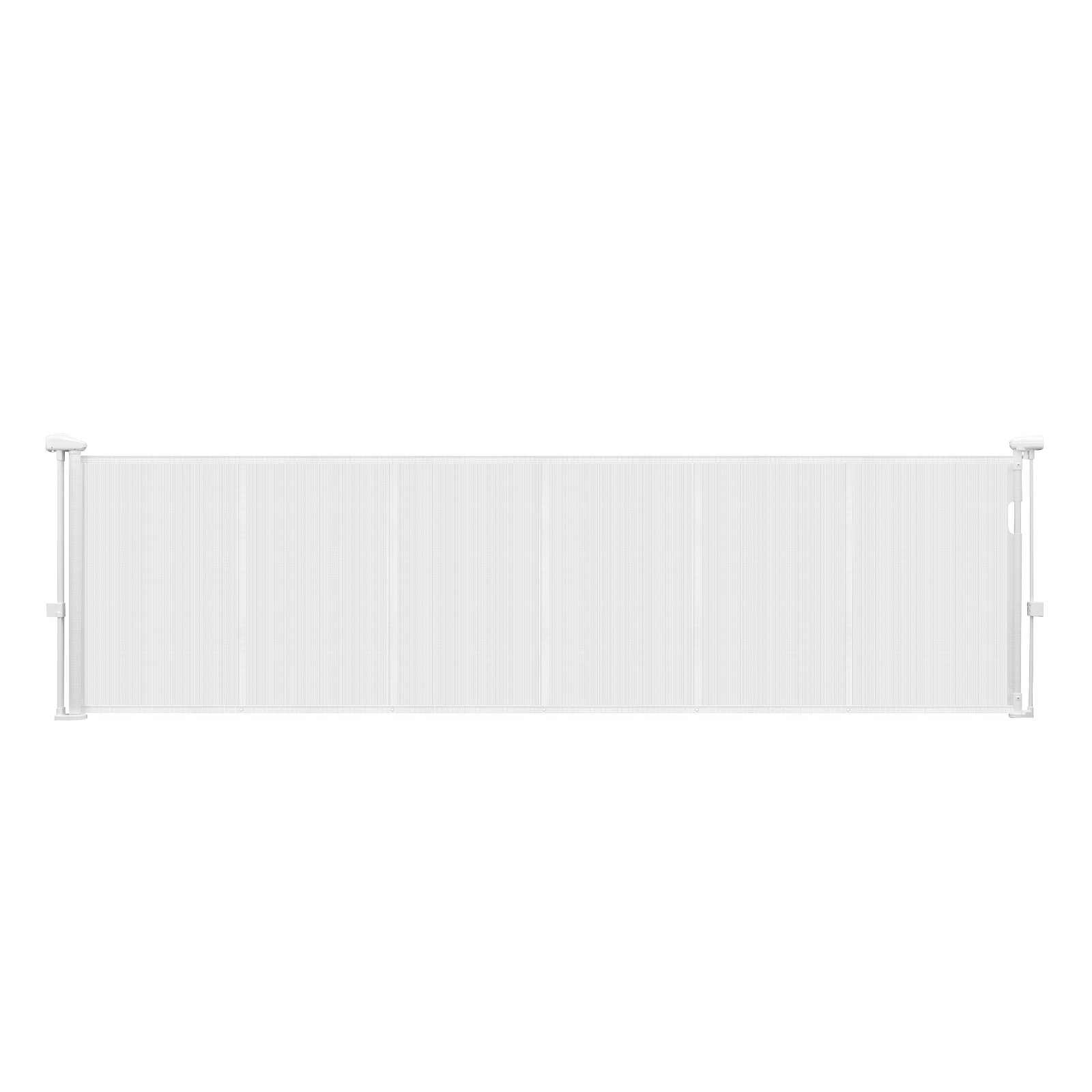 VEVOR Puerta Retráctil hasta 280 cm Alto de 87 cm Barrera de Seguridad Extensible Fácil de Instalar Panel de Malla Transpirable para Escaleras Interiores, Puertas, Pasillos, Salas de Juegos, Blanco