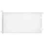 VEVOR Puerta Retráctil 1980x870 mm, Barrera de Seguridad para Perros con Cierre, Puerta de Malla Permite el Paso sin Tropiezos, para Escaleras Interiores, Puertas, Pasillos, Salas de Juegos, Blanco