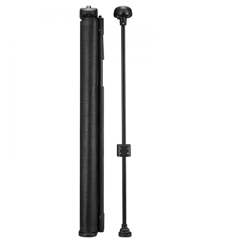 VEVOR Puerta Retráctil hasta 280 cm Alto de 87 cm Barrera de Seguridad Extensible Fácil de Instalar Panel de Malla Transpirable para Escaleras Interiores, Puertas, Pasillos, Salas de Juegos, Negro