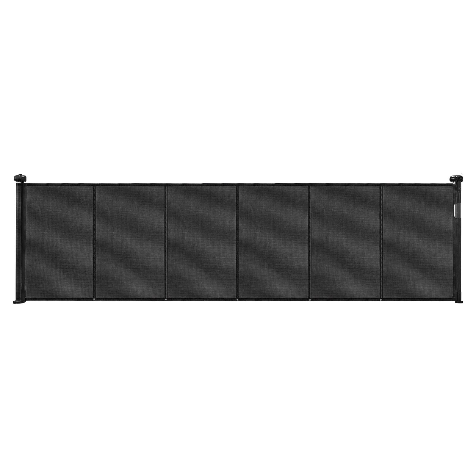 VEVOR Puerta Retráctil hasta 280 cm Alto de 87 cm Barrera de Seguridad Extensible Fácil de Instalar Panel de Malla Transpirable para Escaleras Interiores, Puertas, Pasillos, Salas de Juegos, Negro