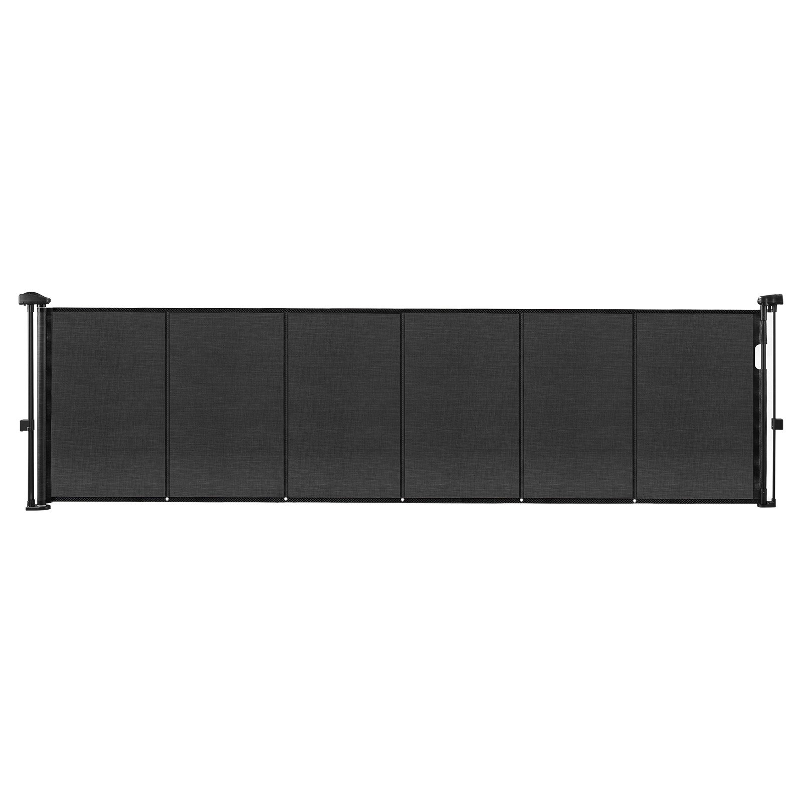 VEVOR Puerta Retráctil hasta 280 cm Alto de 87 cm Barrera de Seguridad Extensible Fácil de Instalar Panel de Malla Transpirable para Escaleras Interiores, Puertas, Pasillos, Salas de Juegos, Negro