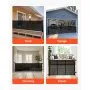 VEVOR Puerta Retráctil 3250x790 mm, Barrera de Seguridad para Perros, Puerta de Malla Transpirable Permite el Paso sin Tropiezos, para Escaleras Interiores, Puertas, Pasillos, Salas de Juegos, Negro