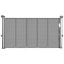 VEVOR Puerta Retráctil hasta 140 cm Alto de 87 cm Barrera de Seguridad Extensible Fácil de Instalar Panel de Malla Transpirable para Escaleras Interiores, Puertas, Pasillos, Salas de Juegos, Gris