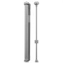 VEVOR Puerta Retráctil hasta 140 cm Alto de 87 cm Barrera de Seguridad Extensible Fácil de Instalar Panel de Malla Transpirable para Escaleras Interiores, Puertas, Pasillos, Salas de Juegos, Gris