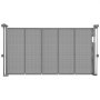 VEVOR Puerta Retráctil hasta 140 cm Alto de 87 cm Barrera de Seguridad Extensible Fácil de Instalar Panel de Malla Transpirable para Escaleras Interiores, Puertas, Pasillos, Salas de Juegos, Gris