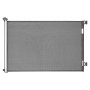 VEVOR Puerta Retráctil 1045x1550 mm, Barrera de Seguridad para Perros con Cierre, Puerta de Malla Permite el Paso sin Tropiezos, para Escaleras Interiores, Puertas, Pasillos, Salas de Juegos, Gris