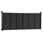 VEVOR Puerta Retráctil hasta 180 cm Alto de 87 cm Barrera de Seguridad Extensible Fácil de Instalar Panel de Malla Transpirable para Escaleras Interiores, Puertas, Pasillos, Salas de Juegos, Negro