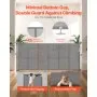 VEVOR Puerta Retráctil 180 x 87 cm Barrera de Seguridad para Mascotas, Gris