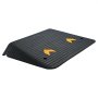 VEVOR Rampa de Umbral Altura 10,2 cm Rampa de Goma para Acera con 1 Canal Carga de 15 T Superficie Texturizada Antideslizante para Silla de Ruedas Coche Scooter Muelle Garaje 90,2x62x10,2 cm