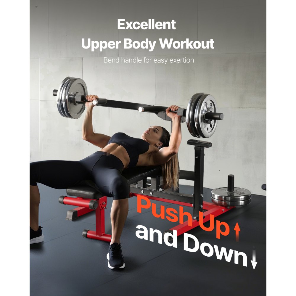 VEVOR Máquina de Prensa de Pecho 204 kg, Banco Inclinado Plano Ajustable con Brazos Convergentes Independientes, Equipo para la Parte Superior Pecho, Abdominales y Hombros, 1600 x 1550 x 760 mm