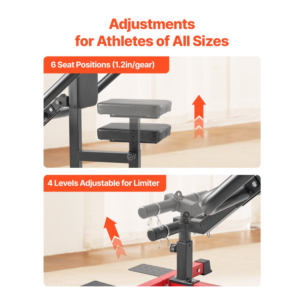 VEVOR Máquina de Fondos Sentado, con Barra de Cable, Asiento y Respaldo Ajustables, para Entrenamiento de Pecho y Fuerza para la Parte Superior Cuerpo, Soporta hasta 204 kg, 1400 x 680 x 1300 mm