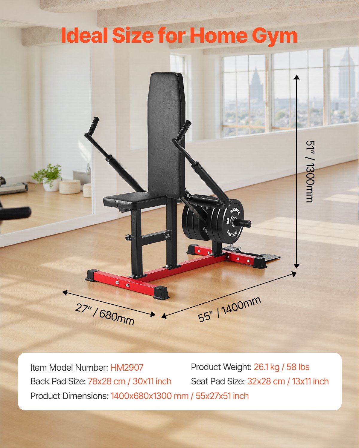 VEVOR Máquina de Fondos Sentado, con Barra de Cable, Asiento y Respaldo Ajustables, para Entrenamiento de Pecho y Fuerza para la Parte Superior Cuerpo, Soporta hasta 204 kg, 1400 x 680 x 1300 mm