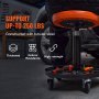 VEVOR Mecánica ajustable Rolling Creeper Asiento Taburete Bandeja de herramientas para tienda Garaje